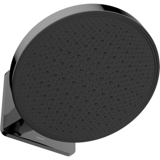 Hotbath MATE Hoofddouche - 30cm - opbouw - rond - rond - Gepolijst zwart PVD