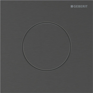 Plaque de commande Geberit type 40 urinoir - pneumatique - rond - noir chr/ geb/easy-to-cl
