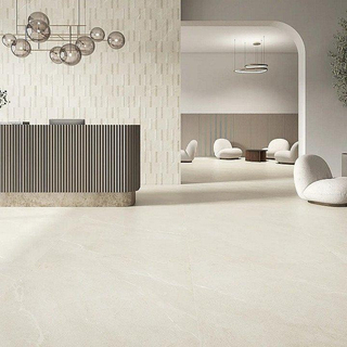 Colorker Dhara Carrelage à motif bande décoré - 30x60cm - 9mm - rectifié - Porcellanato - Sand (beige)