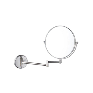 Fugaflow miroir de maquillage - 20cm - rond - PVD - inox brossé