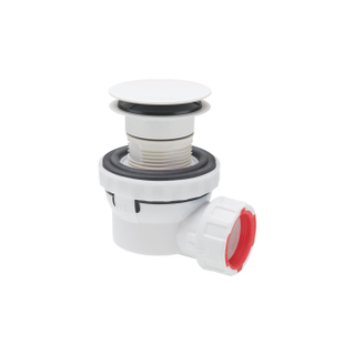 Wirquin Nano 6.7 Wastafelsifon - pop-up waste - wit