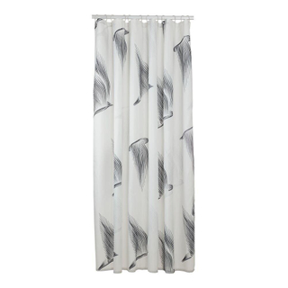 Sealskin birds rideau de douche 180x200 cm polyester noir/blanc