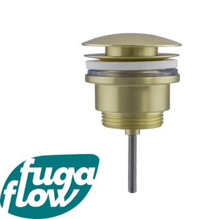 FugaFlow Eccelente Sobrado Badkamer klikwaste afvoerplug geborsteld messing PVD