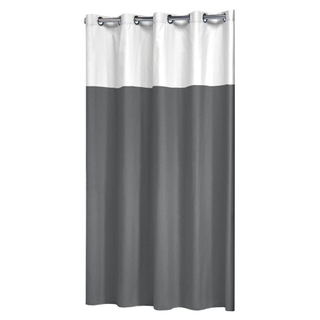 Sealskin Double Rideau douche 180x200cm polyester blanc gris