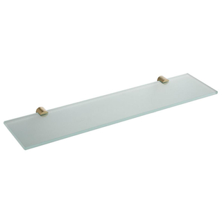Wiesbaden Ida planchet 52x14cm glas met bevestiging geborsteld messing SHOWROOMMODEL