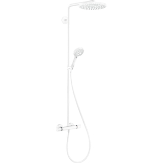 Hansgrohe Raindance Select Ensemble de douche pluie - thermostat - pomme de douche 24cm - blanc mat