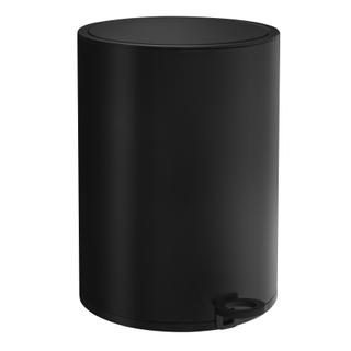 Smedbo Outline Lite Poubelle à pédale 6ltr soft close Mat Zwart
