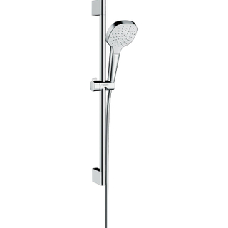Hansgrohe Croma Select E ensemble barre de glissement avec douchette à main Croma Select E 1jet 65cm avec flexible de douche Isiflex`B 160cm blanc/chrome