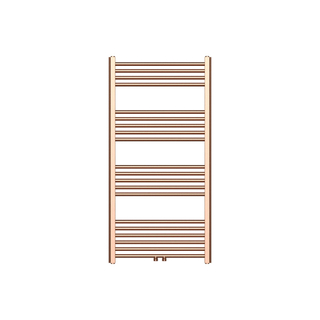 Belrad Handdoekradiator - middenaansluiting - 1200X600mm - 414Watt - Copper