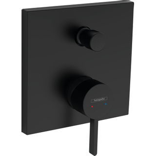 Hansgrohe Finoris Ensemble de finition robinet de baignoire aérateur avec levier mat noir