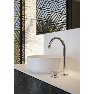 Hotbath Cobber Wastafelmengkraan - hoog - opbouw - zonder waste - Chroom