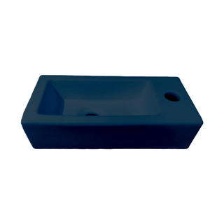 Best Design farnetta fontein rechts 37 x 18 x 9 cm mat-donkerblauw donkerblauw mat