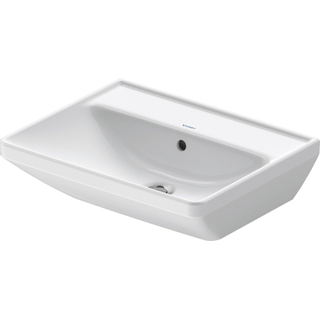 Duravit d-neo lavabo 55x44x16.5cm 1 trou pour robinetterie rectangle céramique blanc