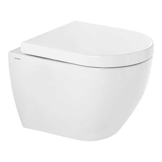 QeramiQ Sanibold Toiletpot - spoelrandloos - softclose - quickrelease - wit
