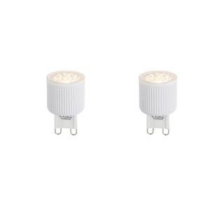 Luedd Lampe LED - lot de 2 - G9 - 3W - 2700K - 300LM - à intensité réglable