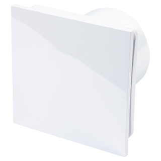 Sanivesk Design ventilateur - Ø12,5 - Interrupteur (lumière) - Carré - Blanc