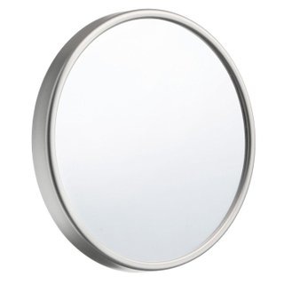 Smedbo Miroir de maquillage avec ventouse argenté miroir en verre abs diamètre 130 mm argenté