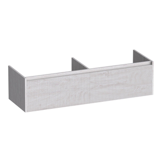 BRAUER Embrace Wavy meuble sous lavabo 140 2 tiroirs softclose - sans poignée - 2 découpes pour siphon - Forest Seashell