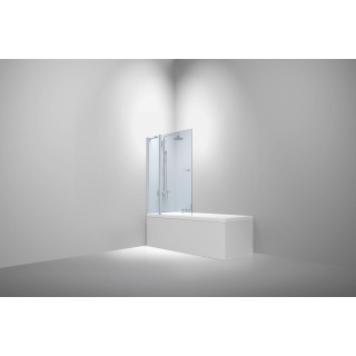 Van Rijn Products ST02 Badwand - 120x150cm - incl glasbehandeling - chroom