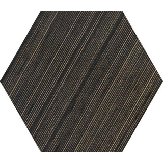 Douglas Jones Textures Vloer- en wandtegel hexagon 24x28cm 10mm R10 porcellanato Wenge