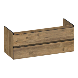BRAUER Joy Edge wastafelonderkast 120 2 softclose lades - greeploos - 1 sifon uitsparing - Chateau