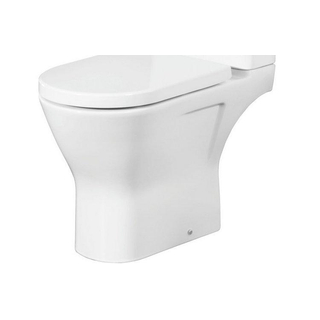 Nemo Spring Ergovita Staand Toilet - 66.5x45x36cm verhoogd - zonder spoelrand - H185cm - zonder zitting en jachtbak - porselein - wit