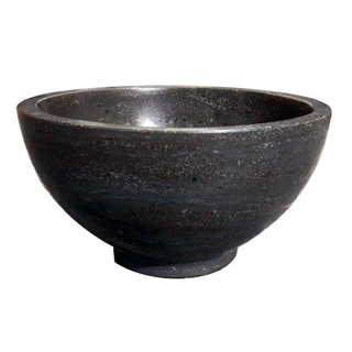 Wiesbaden Raw vasque ronde 20x11 cm en pierre bleue satinée