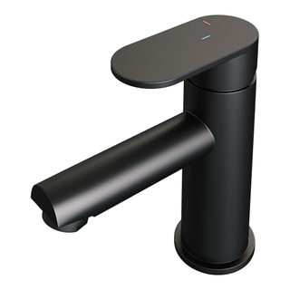 Brauer Black Edition Robinet de lavabo bas économiseur d'énergie Noir mat