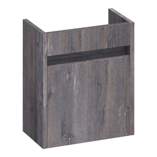 BRAUER Adore fonteinonderkast - 40x45x22cm - met 1 deur greeploos linksdraaiend Driftwood