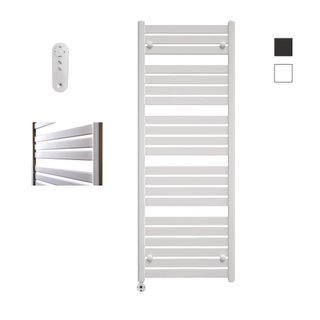 Sanicare HVS - Moda Elektrische Radiator - 160x60cm - 1159W - met afstandsbediening - thermostaat - wit - linksonder - mat wit