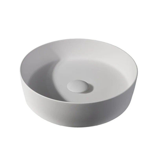 By Goof Waskom - opbouw - 39x10.8x39cm - Solid surface - Rond - Mat Wit