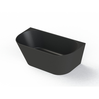 Arcqua Pinto Baignoire îlot semi-encastrée 180x80 mat noir