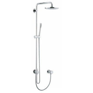 GROHE Rainshower Modern colonne de douche avec inverseur, douche de tête et Sena douchette à main chrome