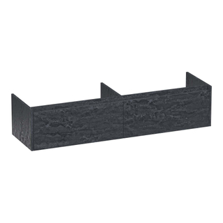 BRAUER Embrace wastafelonderkast - 159.8x35x45.5cm - 2 softclose lades - greeploos - 2 sifon uitsparingen - Damascus