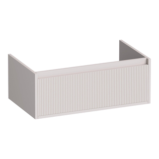 BRAUER Hope Wavy meuble sous lavabo 80 1 tiroir softclose sans poignée - 1 découpe pour le siphon - mat sable