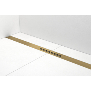 Easy drain R-line Clean Color douchegoot 90cm brushed brass