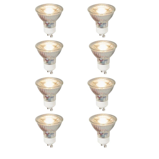 Luedd Lampe LED - lot de 8 - GU10 - 5W - 3000K - 450LM - à intensité réglable