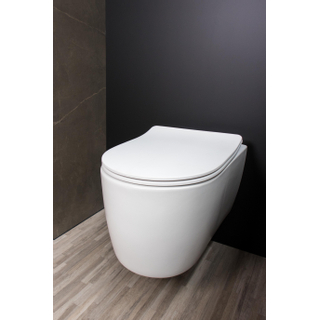 Qisani Alfa Comfort toiletzitting softclose en quickrelease mat wit