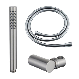 FugaFlow Eccelente Sobrado ensemble de douche à main avec support de douche à main et tuyau lisse en acier inoxydable