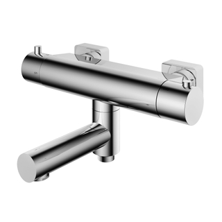 Hotbath Gal Thermostatische badmengkraan met wegdraaibare omstel uitloop chroom