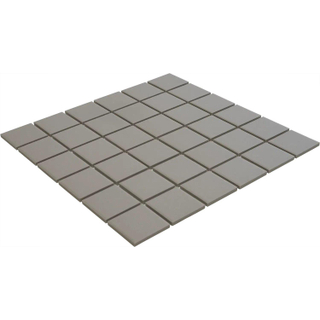 The Mosaic Factory London mozaïektegel - 30.9x30.9cm - wand en vloertegel - Vierkant - Porselein Grey Mat