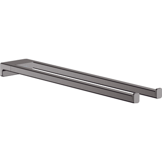 Hansgrohe Addstoris porte-serviettes 2 barres chrome noir brossé