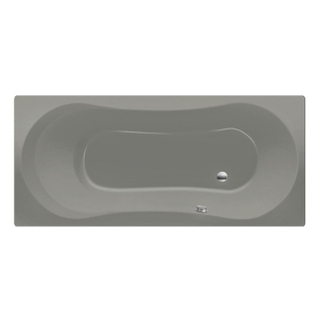 Xenz Dominica baignoire sans panneau 170x75cm avec pieds sans vidage Acrylique Ciment mat