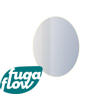 FugaFlow Eccelente Arredo badkamerspiegel ovaal 60x80cm met indirecte LED verlichting met spiegelverwarming en touch schakelaar