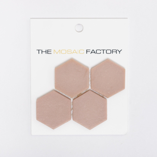 SAMPLE The Mosaic Factory Valencia carrelage mosaïque - 43x49x05cm hexagon rose mat pour sol et mur - intérieur et extérieur - résistent au gel