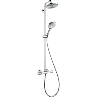 Hansgrohe Raindance Select 240 AIR Showerpipe: met douchekraan en EcoSmart hoofddouche met 3jet ecosmart handdouche chroom