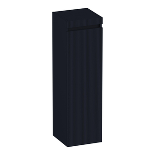 BRAUER Joy Wavy armoire haute 120 avec 1 porte sans poignée ouvrant vers la droite noir mat