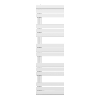 Belrad Handdoekradiator - links - aansluiting/comb - 1800X500mm- Wit