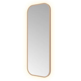 Hotbath &MORE Spiegel indirect LED color changing dimbaar met afstandbediening Geborsteld koper PVD