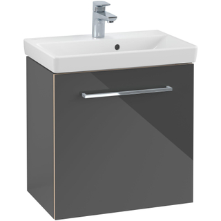 Villeroy & Boch Avento meuble sous lavabo 512x520x348 1 porte charnière droite crystal gris